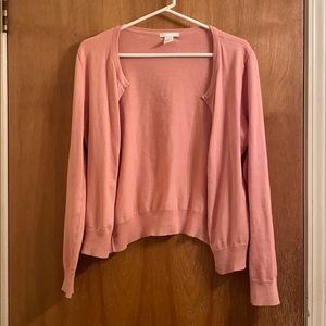 H&M pink cardigan